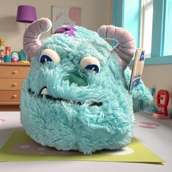 New Pillow Pets Monsters Inc 16" Sulley Stuffed Animal, Disney Monsters Universi - Picture 2 of 11